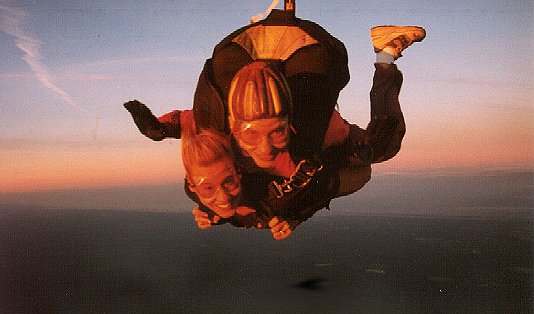 Darlene Kellner was the fourth female tandem master in the US, tenth in the world.